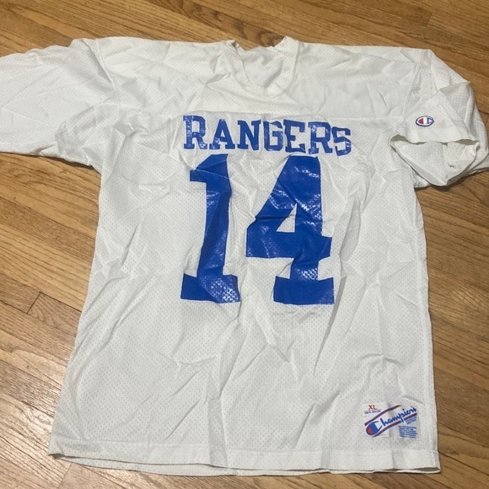Used vintage champion rangers jersey